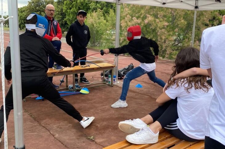 Esibizione scherma paralimpica